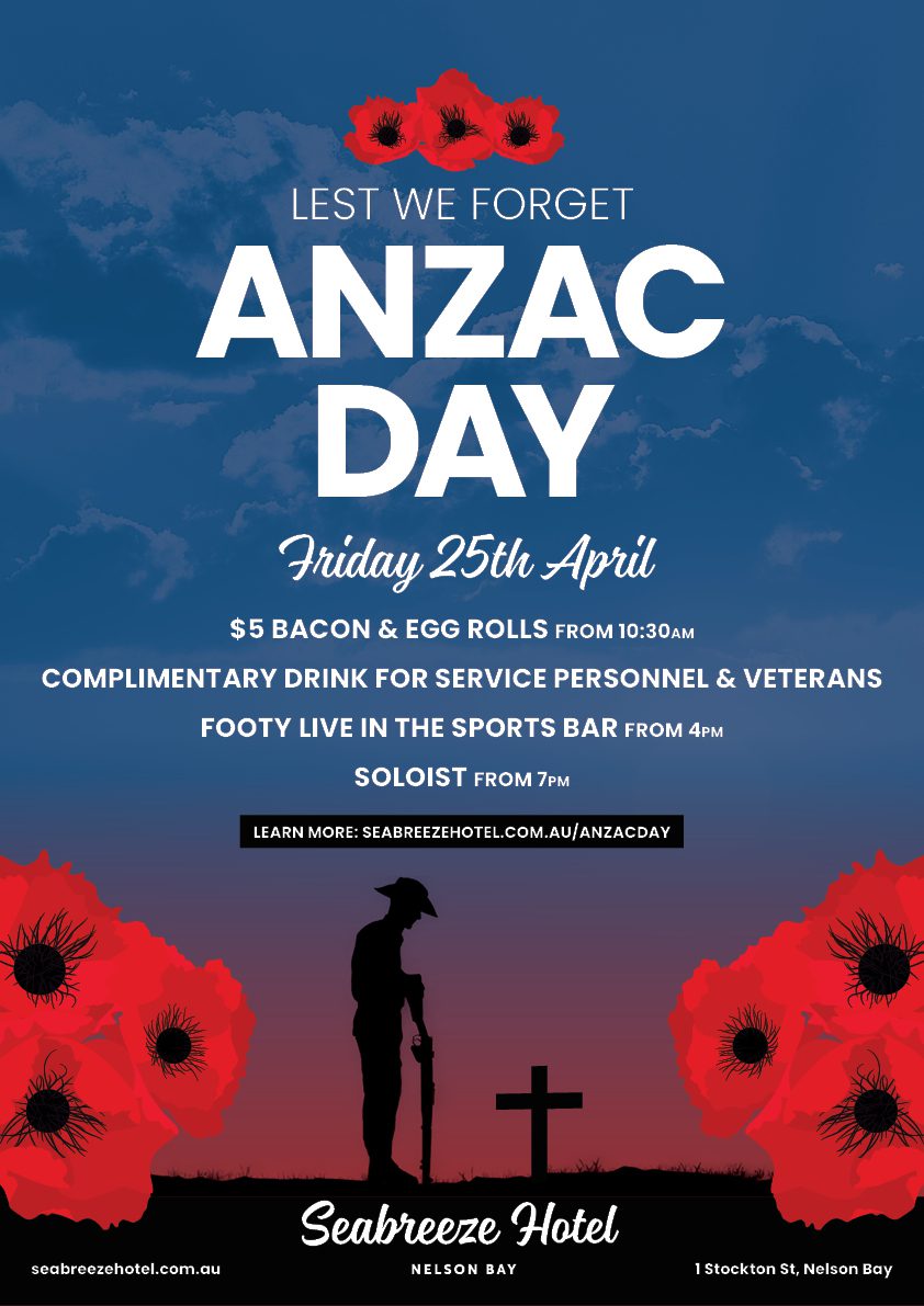 Seabreeze Anzac Day A3